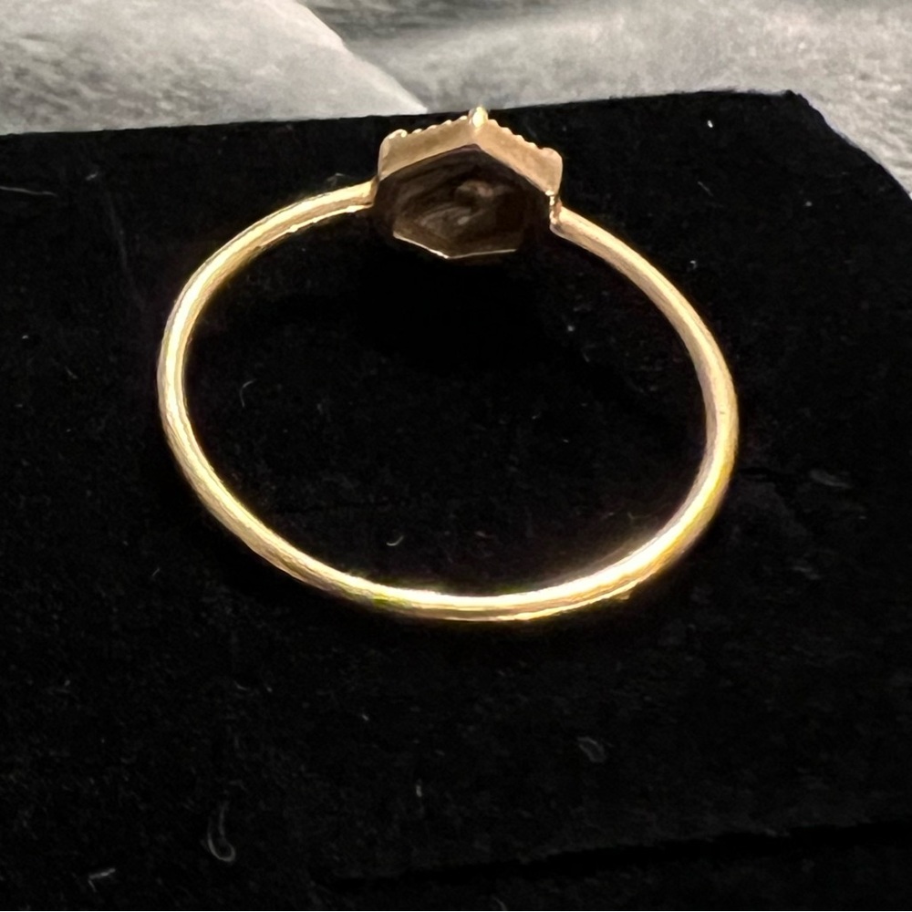 Local Eclectic Solid Gold Crystal Ring For Manife… - image 3